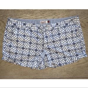 SO | Blue & White Patterned Shorts